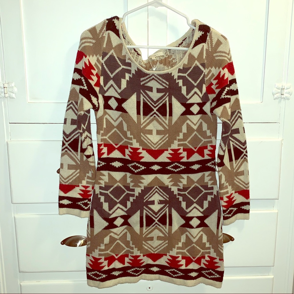 Long sleeve sweater dress